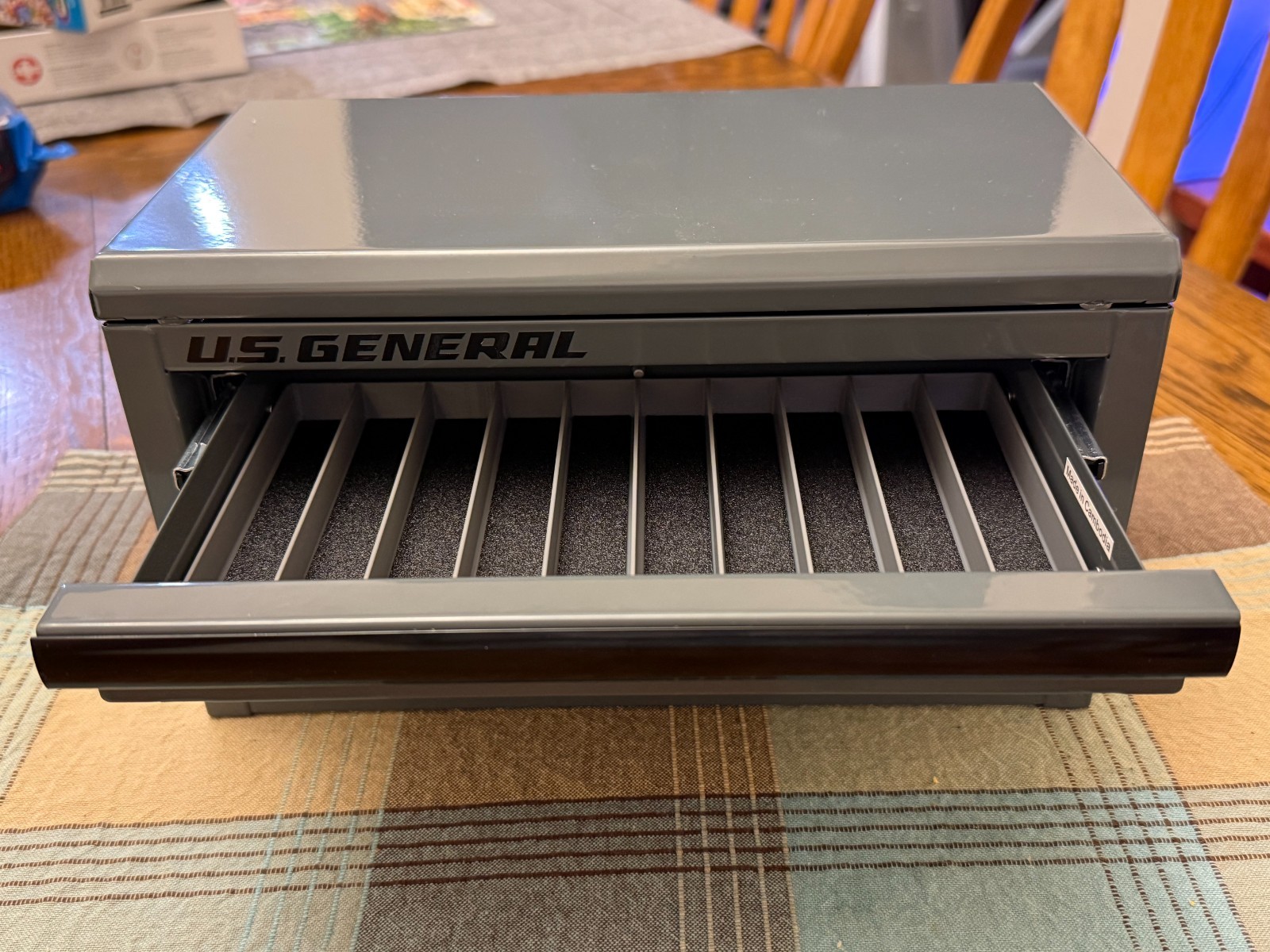 Pocket Knife Organizer for US General & Kobalt Mini Toolbox | 3D Printed| Gray