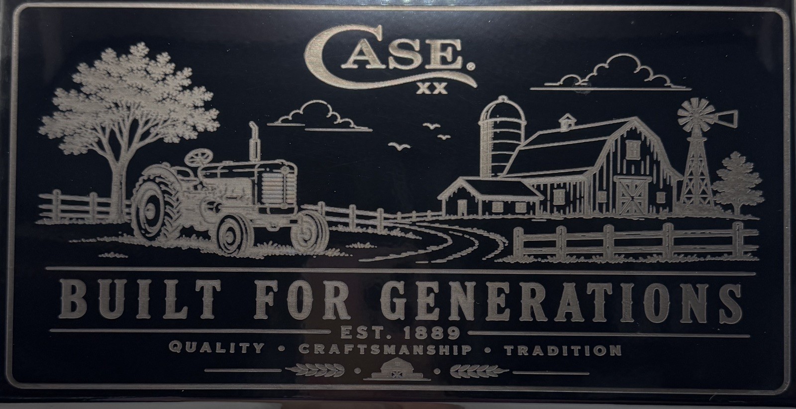 Custom Engraved Case XX Tractor Farm US General Mini Toolbox Display