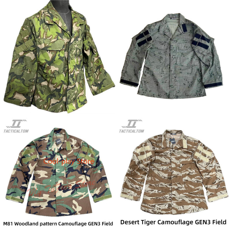 Camo Tactical GEN3 Training Jacket Top G3 Long Sleeved Jacket Combat Uniform