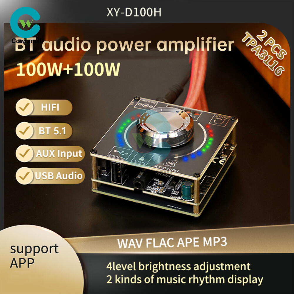 HIFI Bluetooth Digital Audio Amplifier Board 2.0 Channel Power Amplifier 100WX2