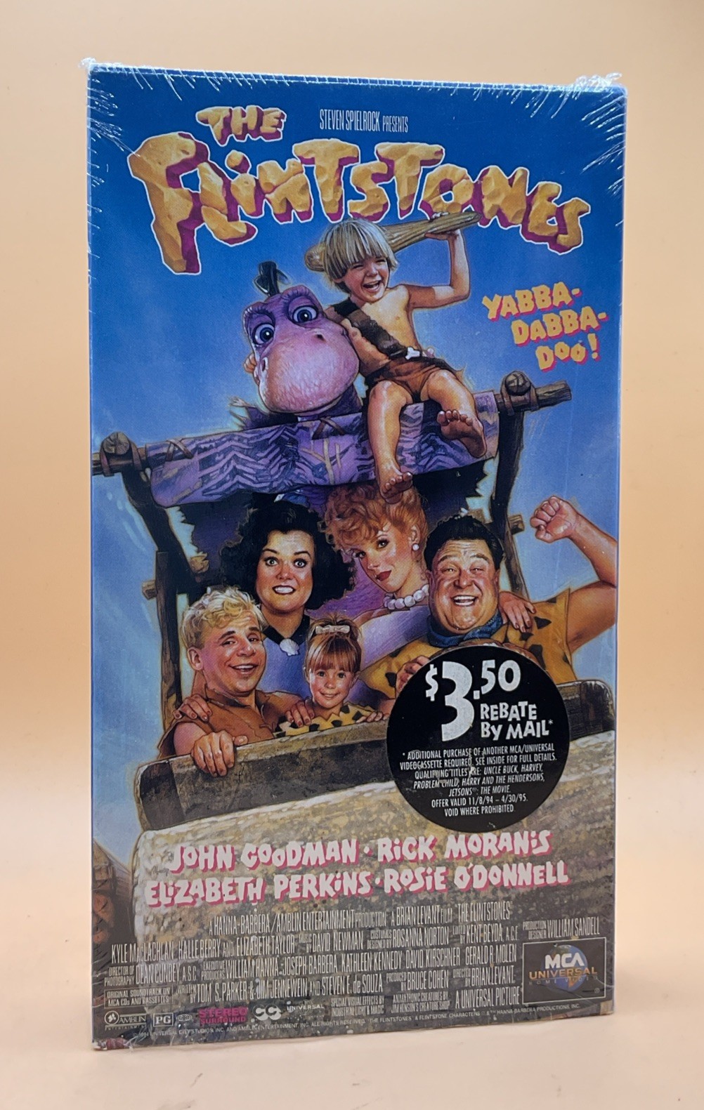 The Flintstones VHS 1994 Live Action W/Insert & Hype Sticker  **Buy 2 Get 1**