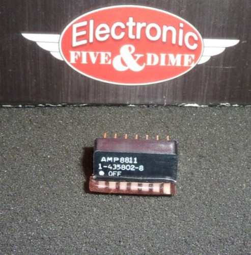 AMP 1-435802-8 DIP Switch RIGHT ANGLE DIP SW 10 POS AU