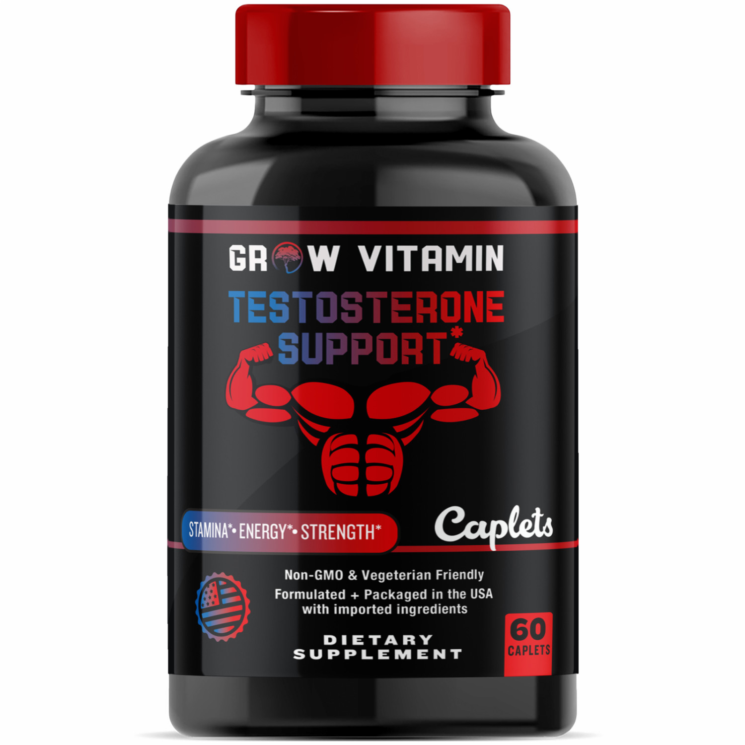 PRIME LABS TESTOSTERONE Booster Men's Test Natural Stamina Endurance 60 Caplets