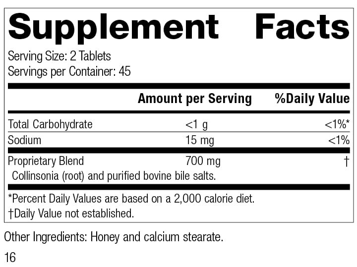 Standard Process Cholacol - Gallbladder Support Supplement - 90 Tablets