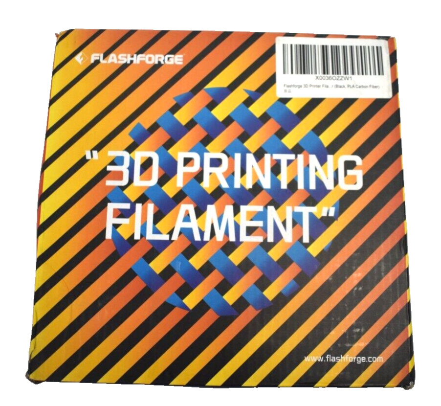 Flashforge 3D Printer Filament Spool 2.2lbs 1.75mm 1kg Black PLA For FDM Printer