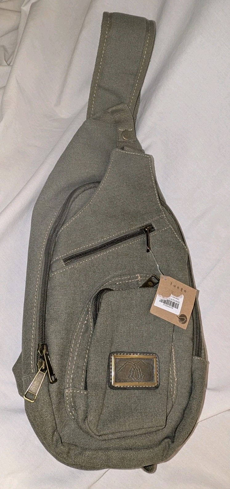 Canvas Shoulder Hiking Sling Bag - Crossbody Backpack from Fuego