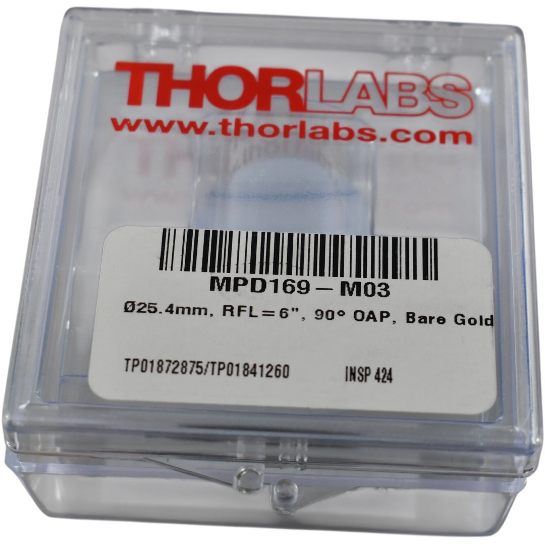 Thorlabs MPD169-M03 90 Off Axis Parabolic Mirror Unprotected Bare Gold 25 4mm