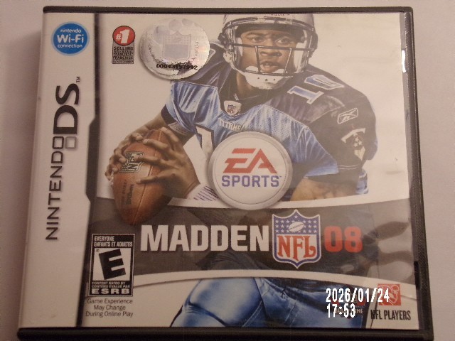 Madden 08 NFL EA Sports / Nintendo DS ***Case ONLY*** ***No Game*** USA Ver.