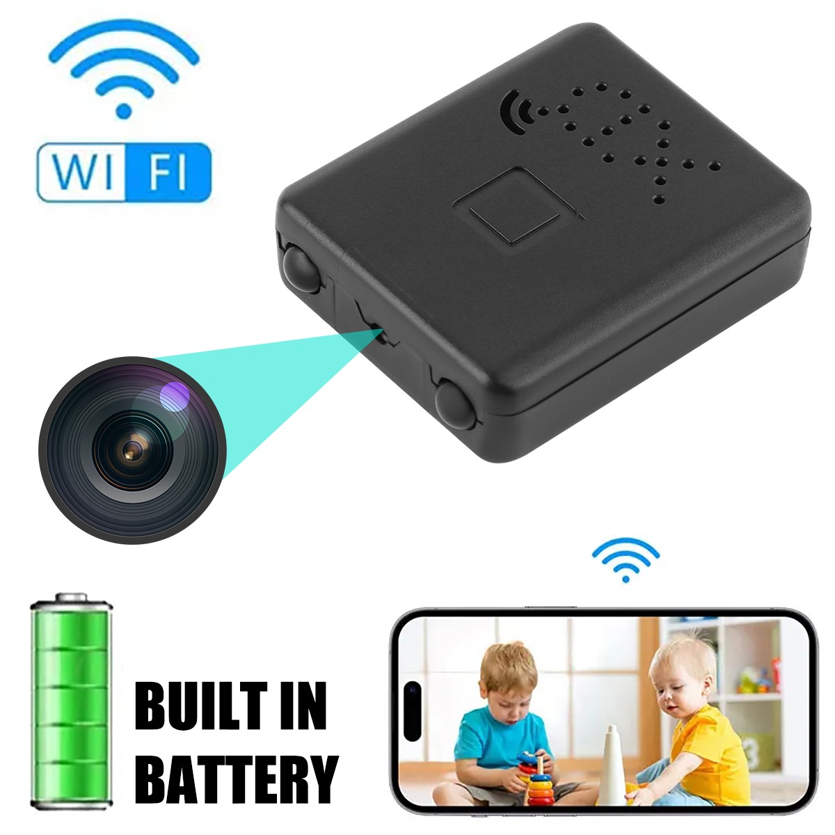 XD Mini Camera Wireless Wifi IP Security HD 1080P Night Vision Motion Detection