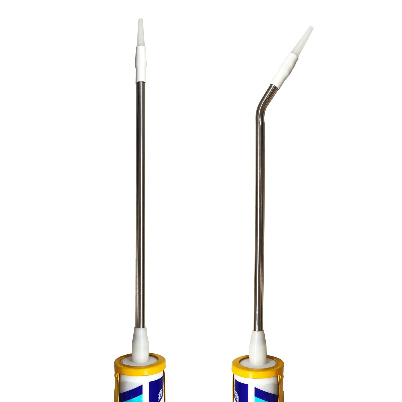 Professional Caulking Gun Nozzle Extensions, Stainless Steel, Straight and...