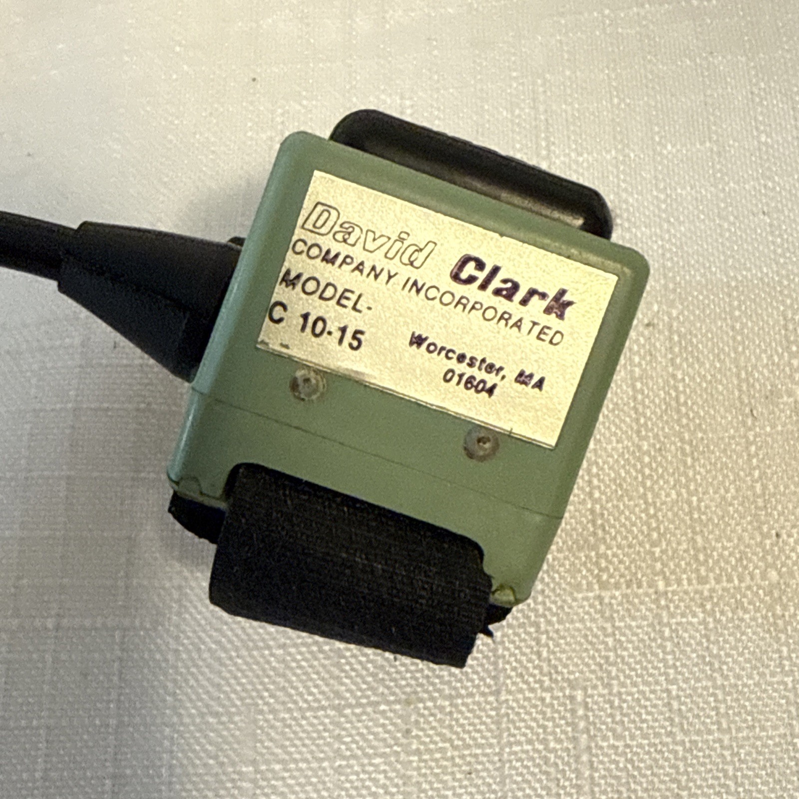 David Clark C10-15 Push to Talk PTT Switch with Intercom Mod instal! NOT TESTED
