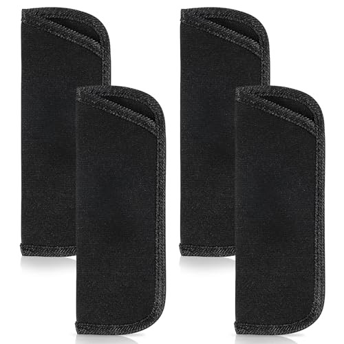 4 Pack Soft Eyeglass Case, 6.14x2.36Inch Slip in Opening Design Protective