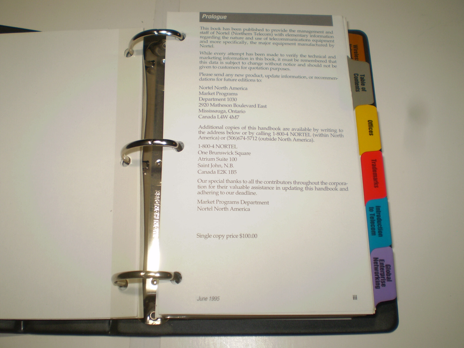 Vintage Northern Telecom documents