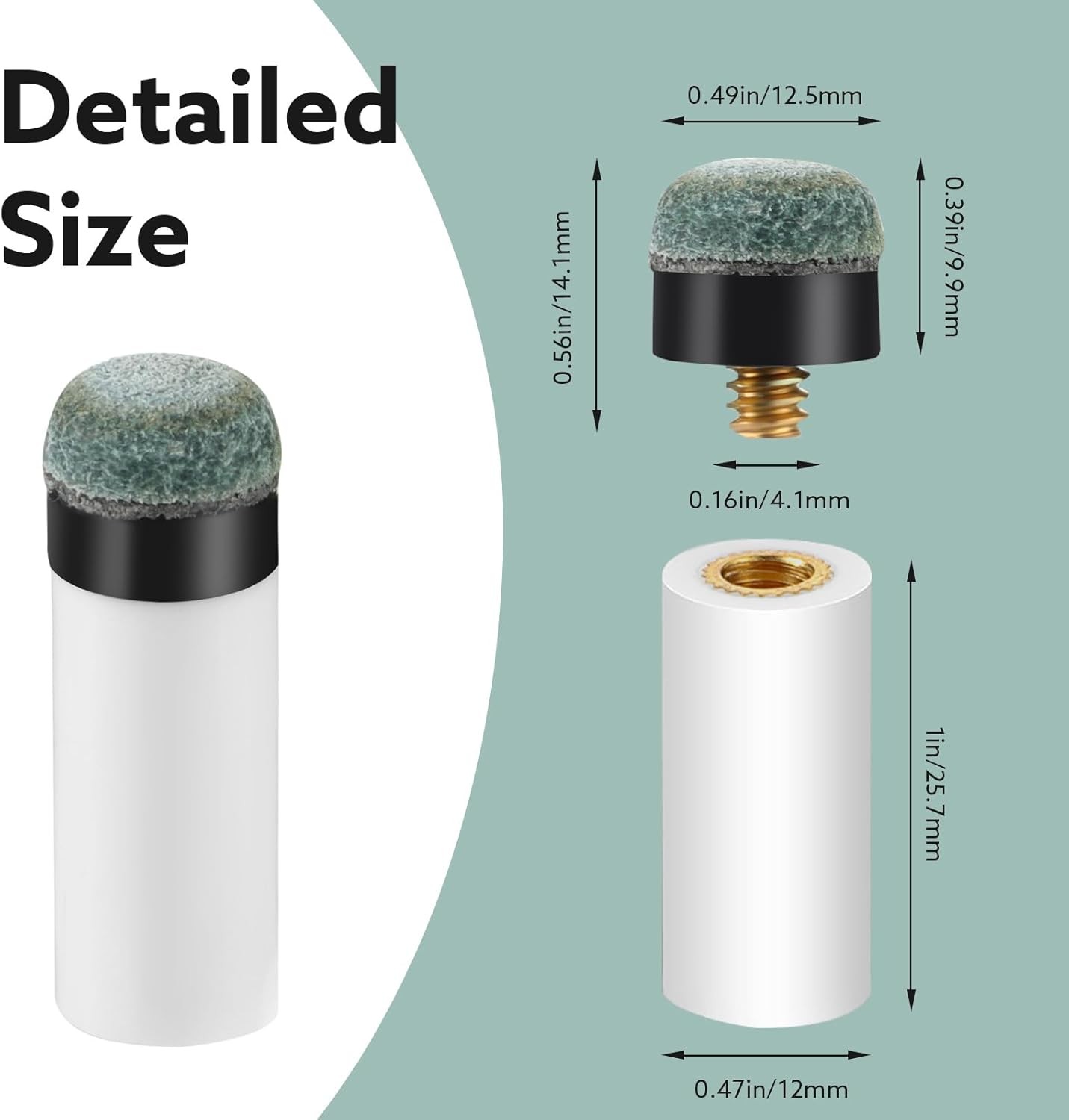 Pool Cue Tip Replacement Kit
