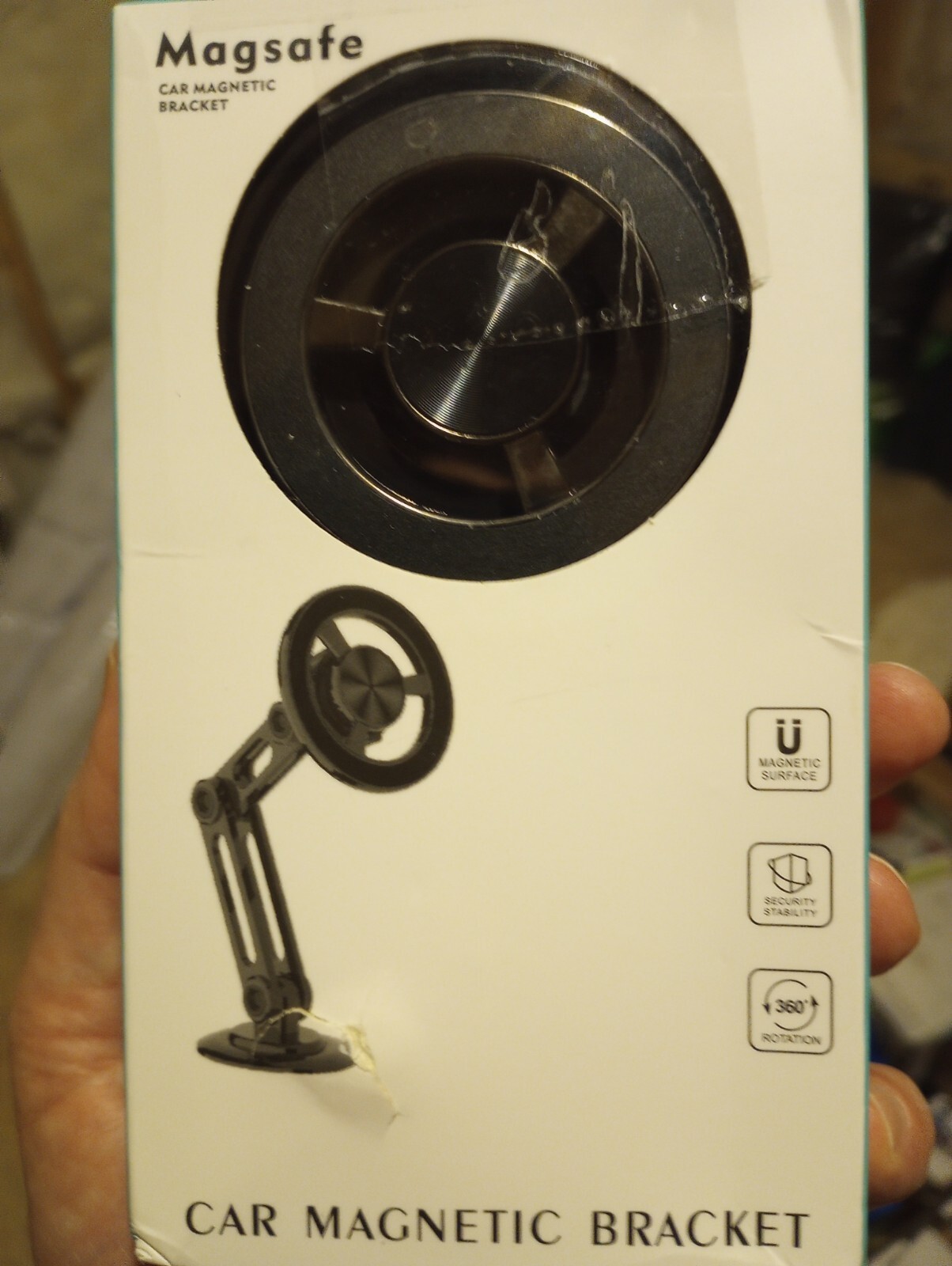 Magnetic Car Phone Holder Bracket for Magsafe, Open Box, Free Shipping