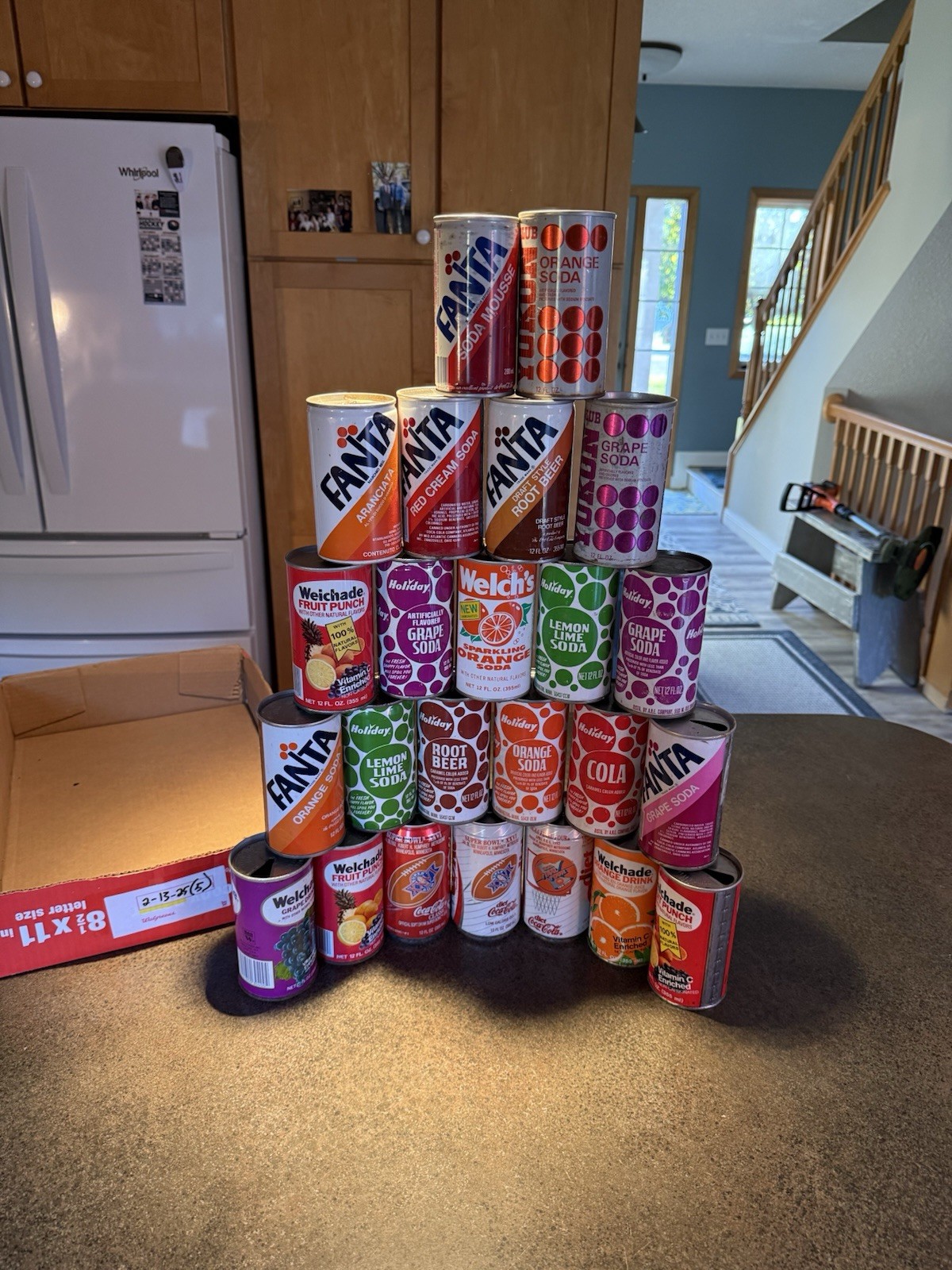 OLD SODA 🥤 CAN LOT OF See Pictures DENTS,HOLES, RUST ECT….. Lot 2-13-25(5)