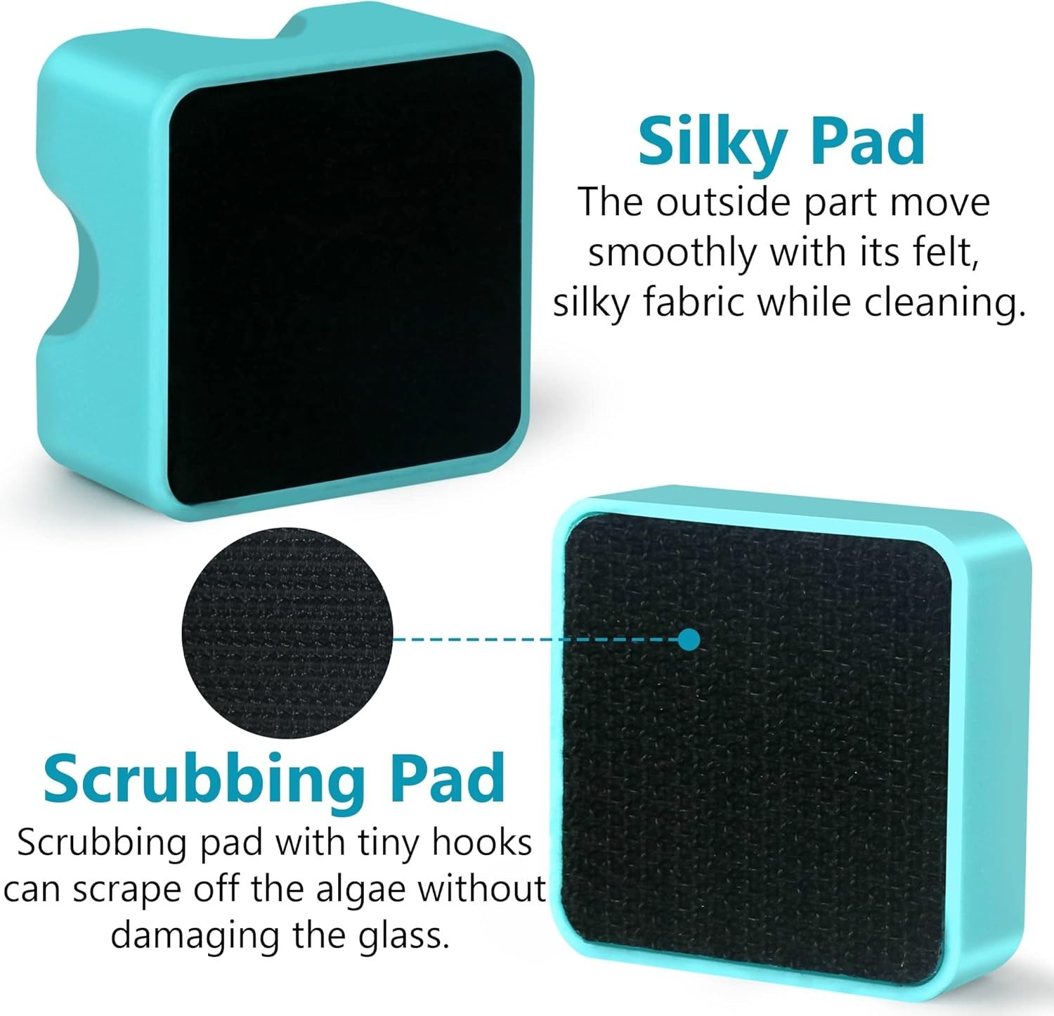 Effortless Aquarium Maintenance: Scratch-Free Magnetic Algae Scraper, Mini Size