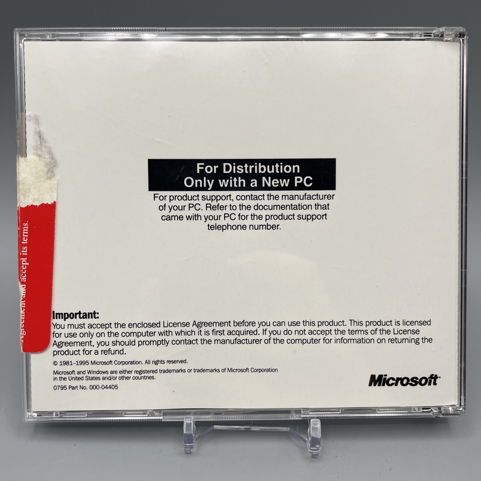 Microsoft Windows 95 Operating System CD English NO KEY
