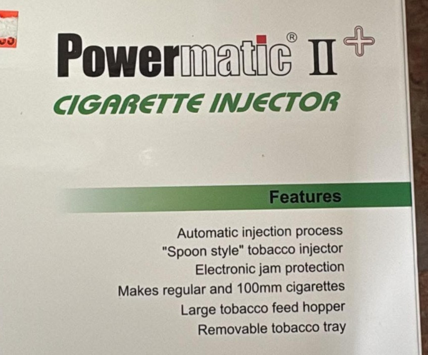 Powermatic 2+ PLUS Electric Cigarette Injector Machine - PMATIC2 Free Ship M