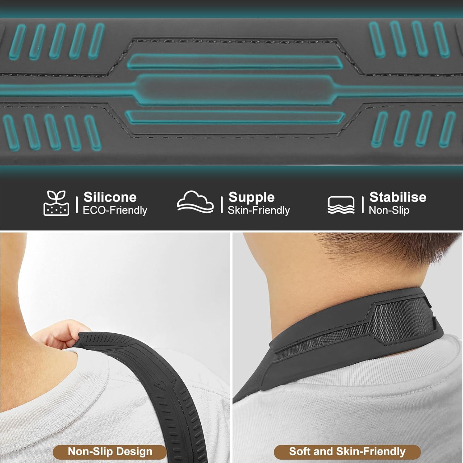 Neck Strap Silicone Camera Straps - Padded Camera Strap, 1.5" Wide Adjustable Ny