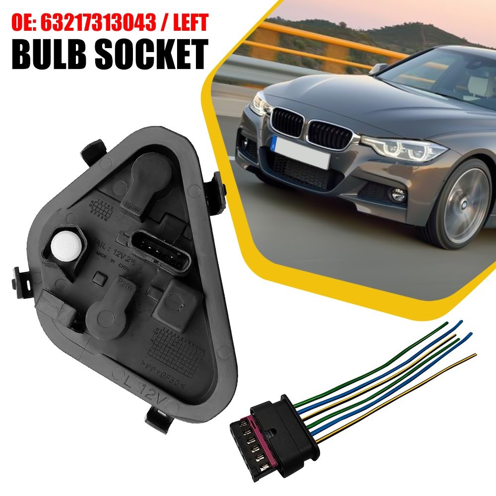Left For BMW 320i 328i 335i 2012-2014 2015 Driver Rear Bulb Socket 63217313043