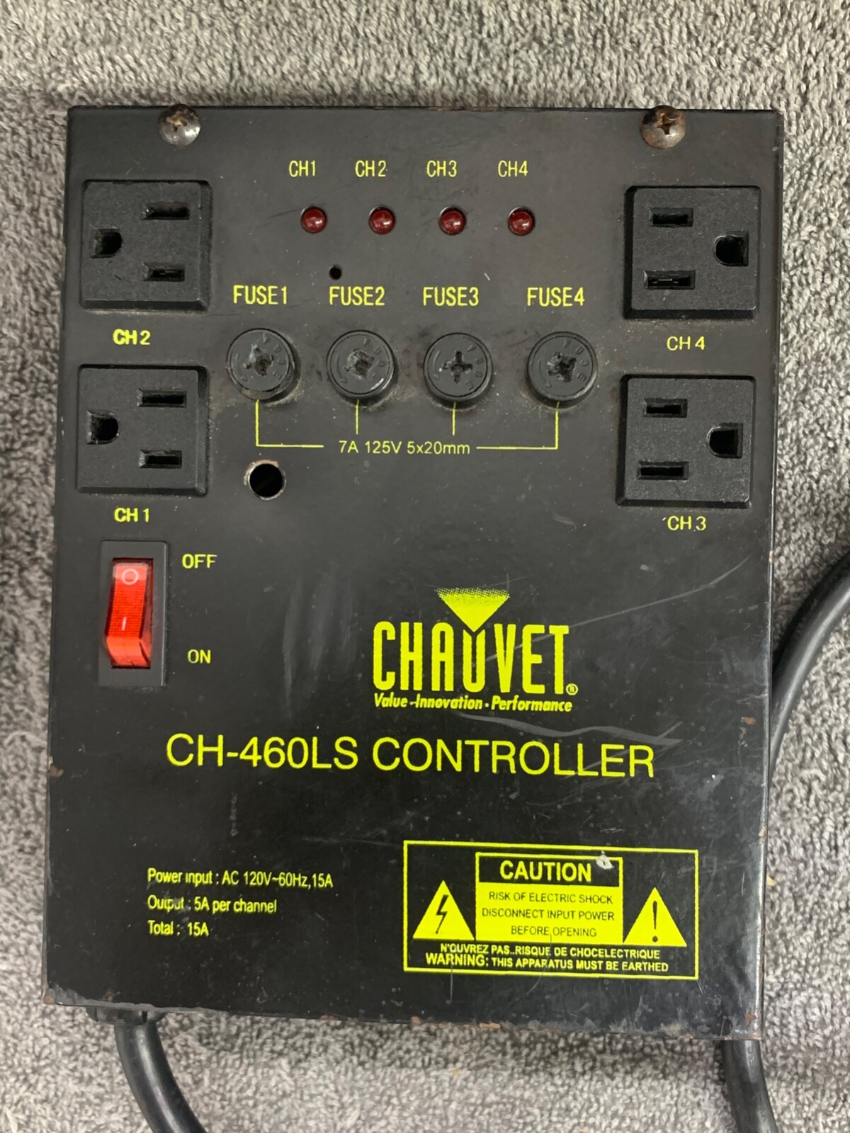 CHAUVET CH-460-LS LIGHT CONTROLLER NO FOOT PEDAL