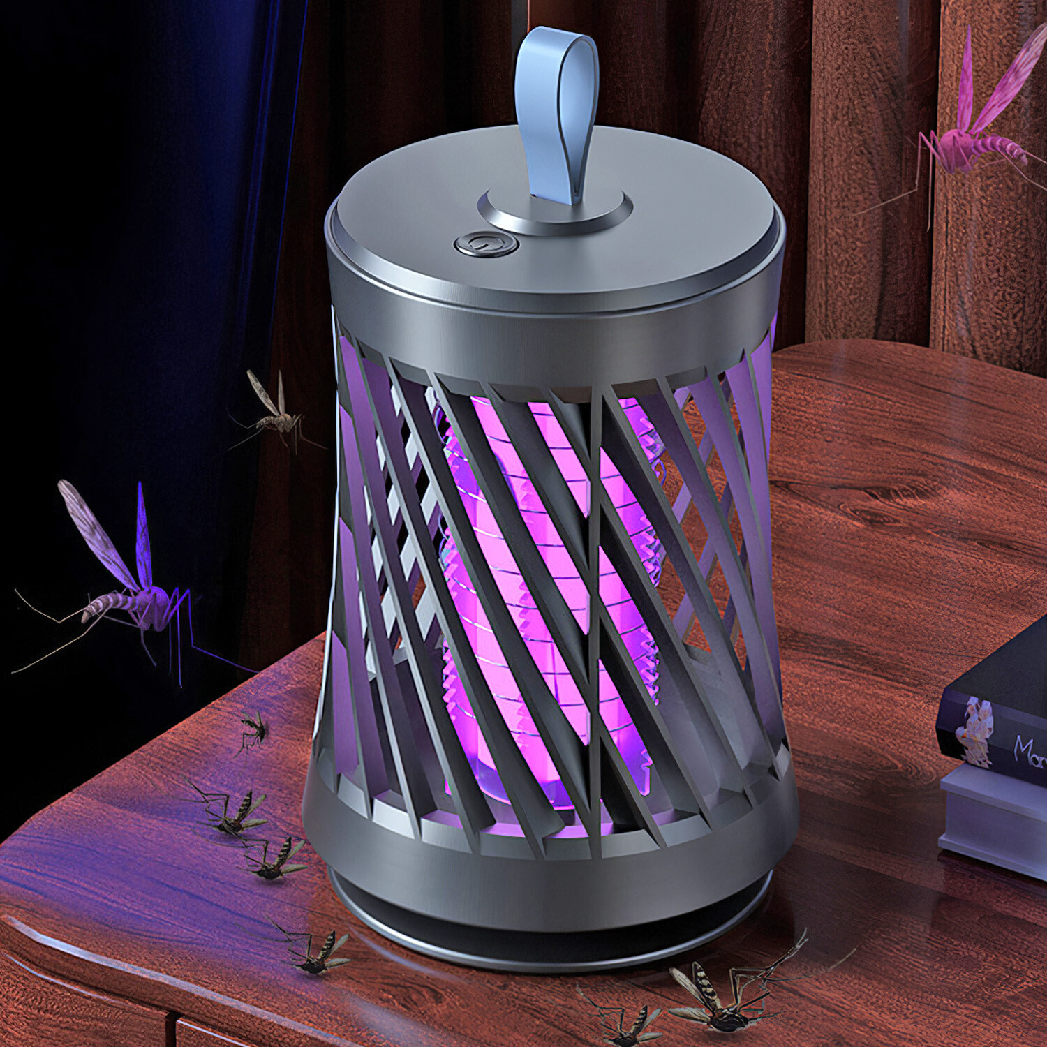 Electric Bug Zapper Portable Rechargeable Mosquito Killer Lamp Insect Fly Trap