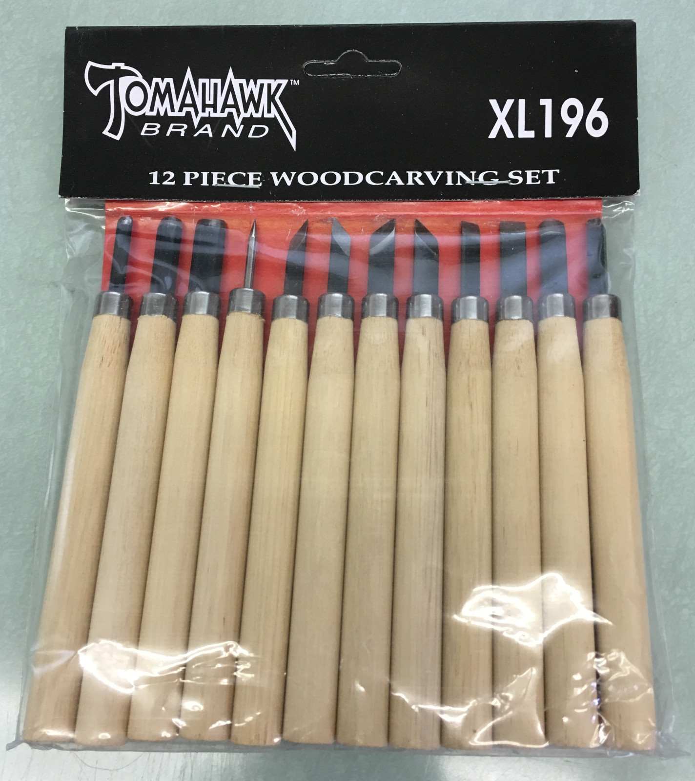 United Cutlery XL196 Tomahawk Brand 12 Piece Woodcarving Set, NEW