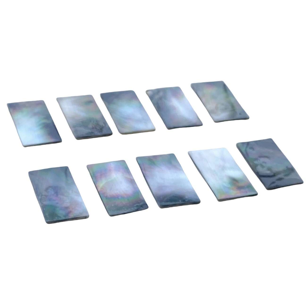 10x Black Mother Of Pearl 1 7/16"x3/4"x3/32"(36x19x2mm) Inlay Guitar Luthier