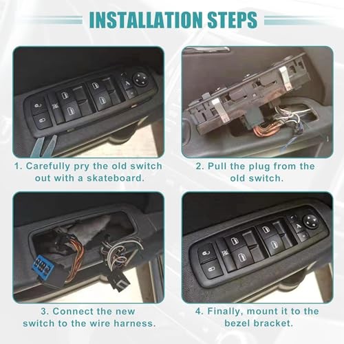 Front Left Driver Side Power Window Switch Window Control Switch Fit for Audi