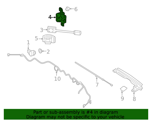 Genuine Blind Spot Detection System Warning Sensor Bracket 177-885-14-03-64