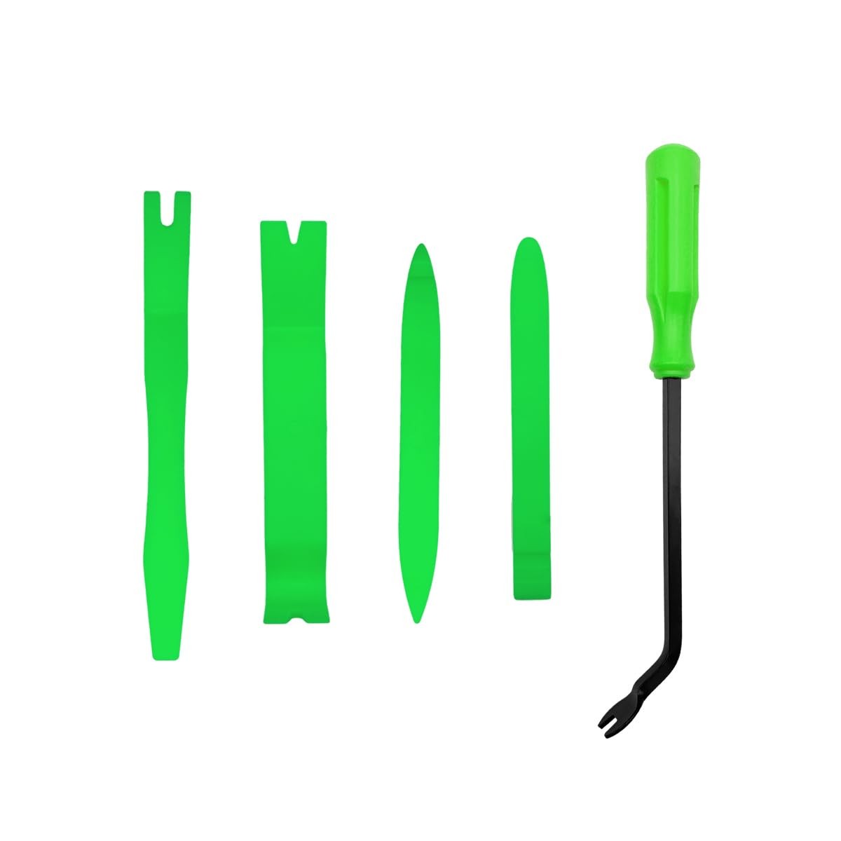Ohleats 5PCS Auto Trim Removal Tool Kit, No Scratch Plastic Pry Green