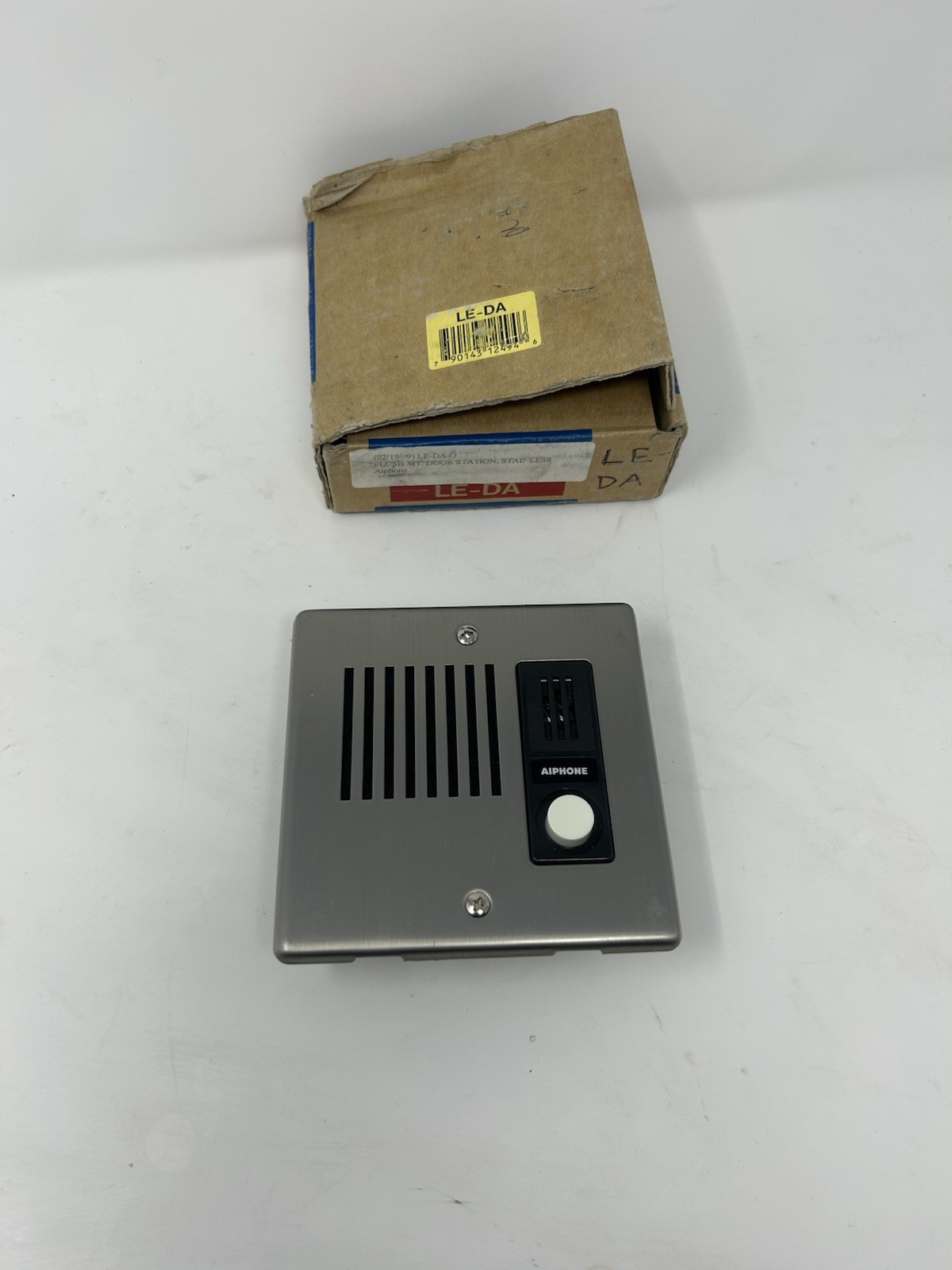 Aiphone LE-DA LEF Series Audio Only IntCOM, Flush Mount Door Station Stainless