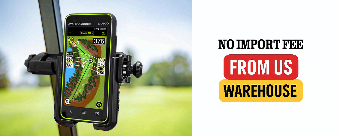 Golf Cart Mount for SkyCaddie SX400 – Adjustable GPS Holder | Fits Golf Cart, Pu