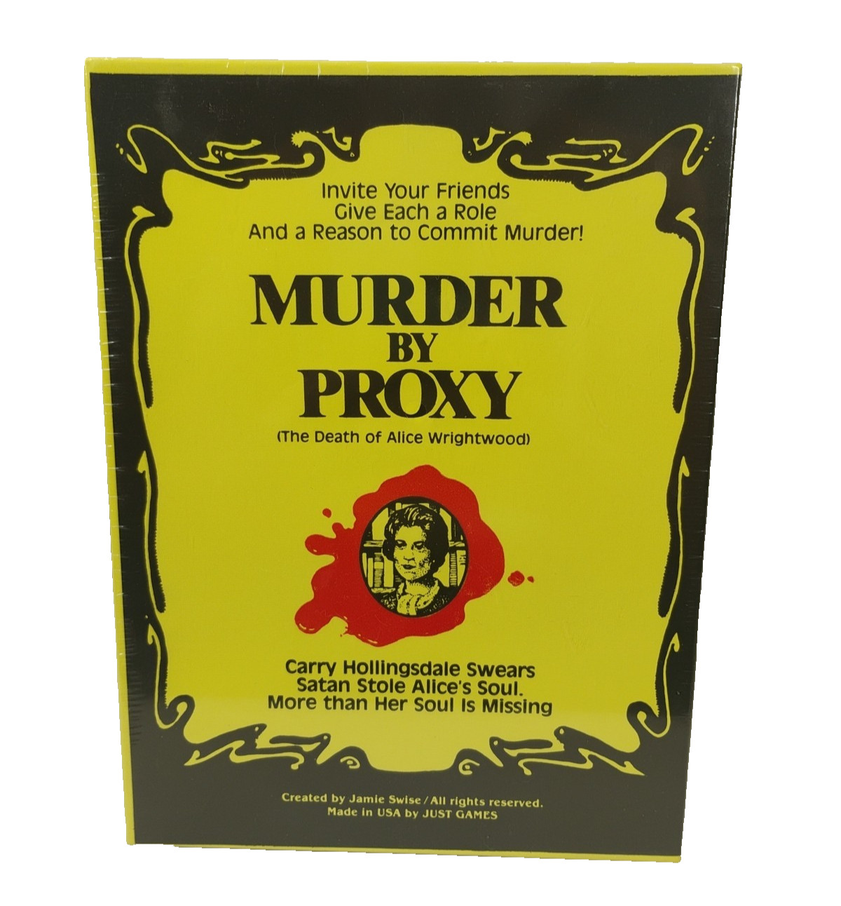 MURDER BY PROXY Party Game 1982 Death of Alice Wrightwood 8303 ADULT Mystery New