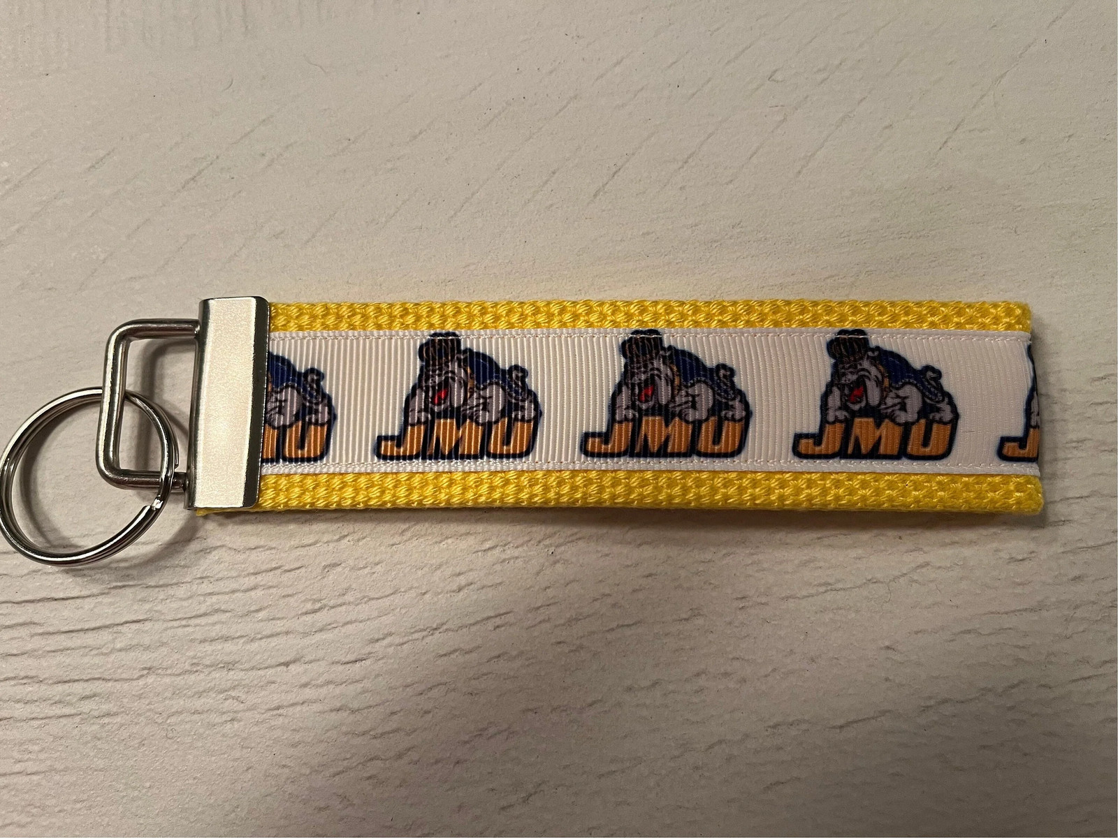 JMU Cotton webbing Keychain, Key fob, wristlet