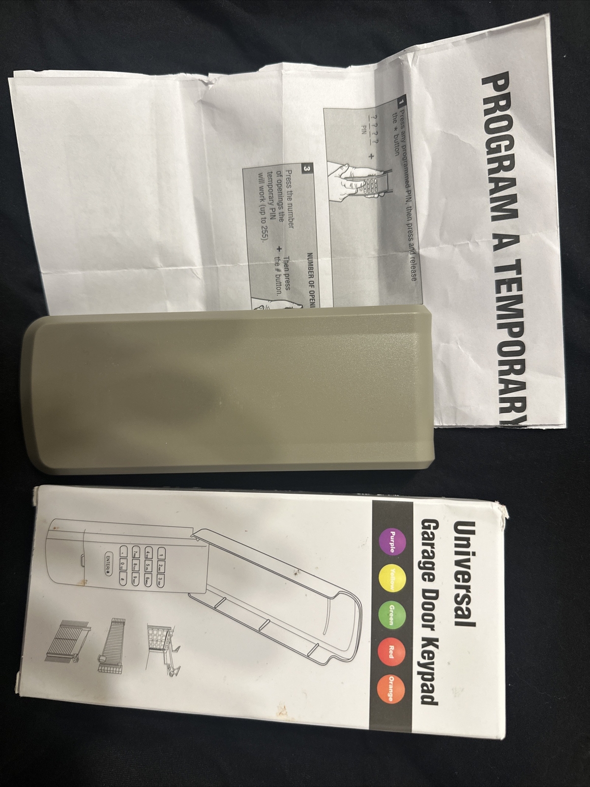 Universal Garage door keypad
