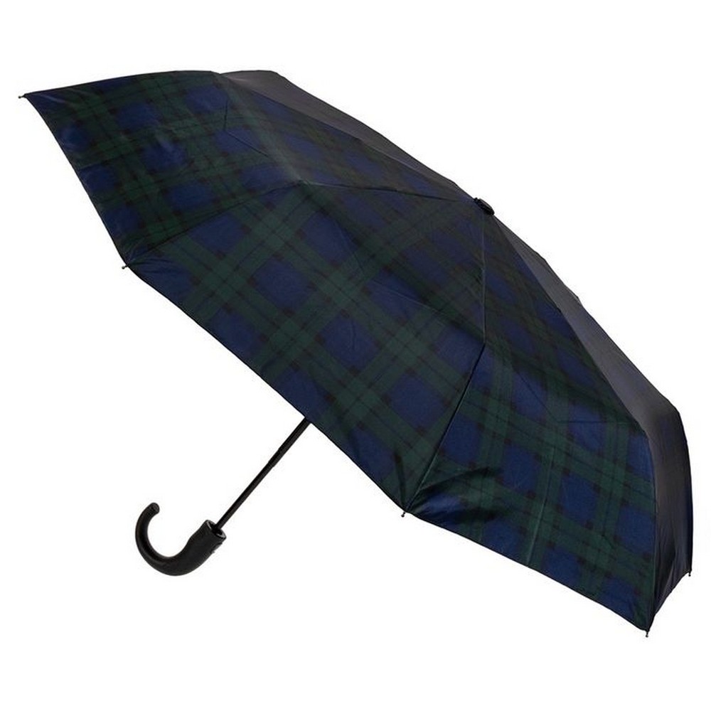 Clifton Executive Auto. Fold Up Umbrella Black Watch Tartan