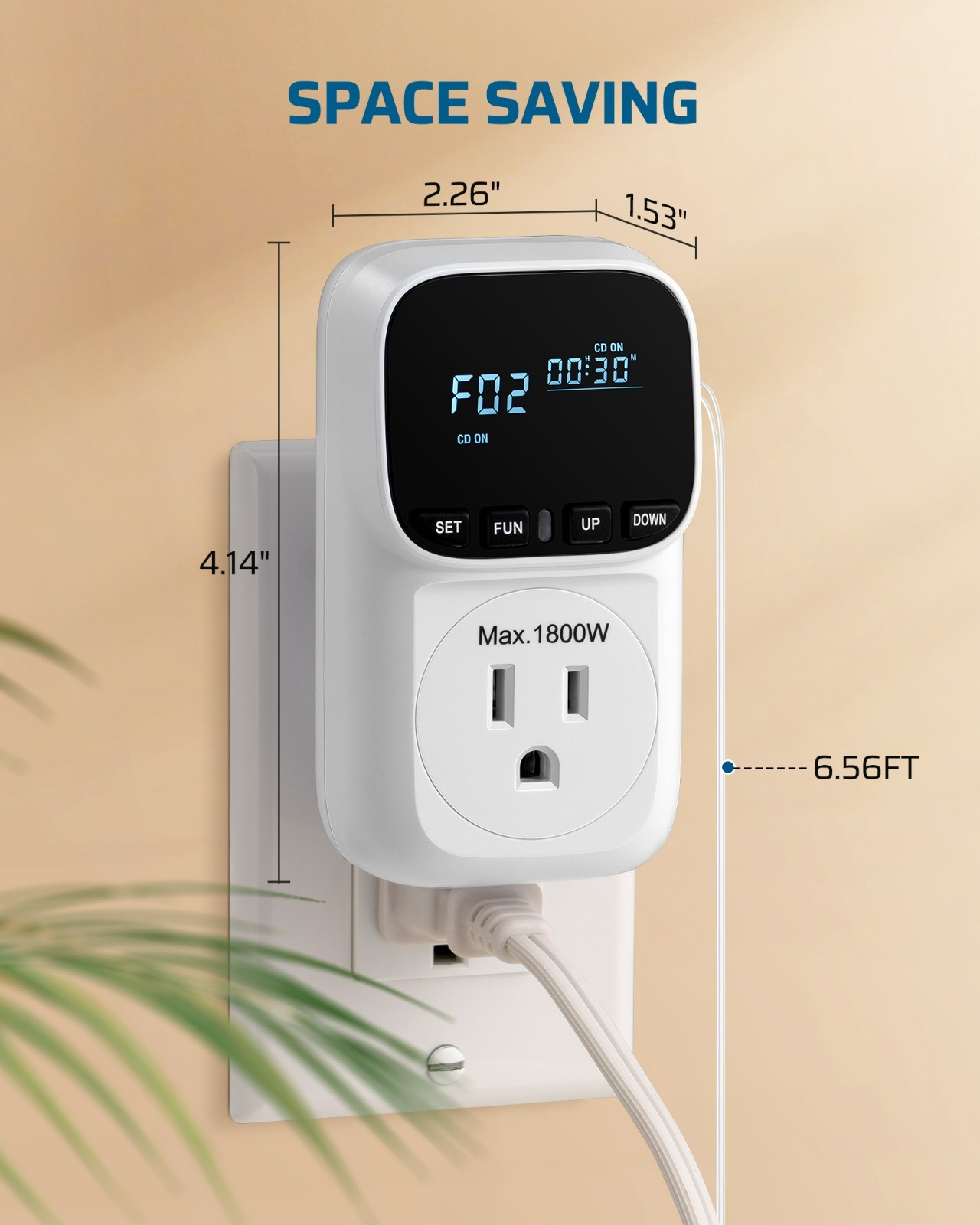 DEWENWILS Digital Temperature Controller 2 Pack 15A 1800W Thermostat Outlet