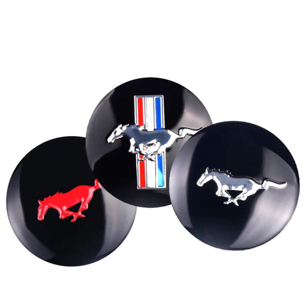 56mm Car Wheel Center Hub Cover Stickers Hub Decals For Ford Mustang Mondeo Focu