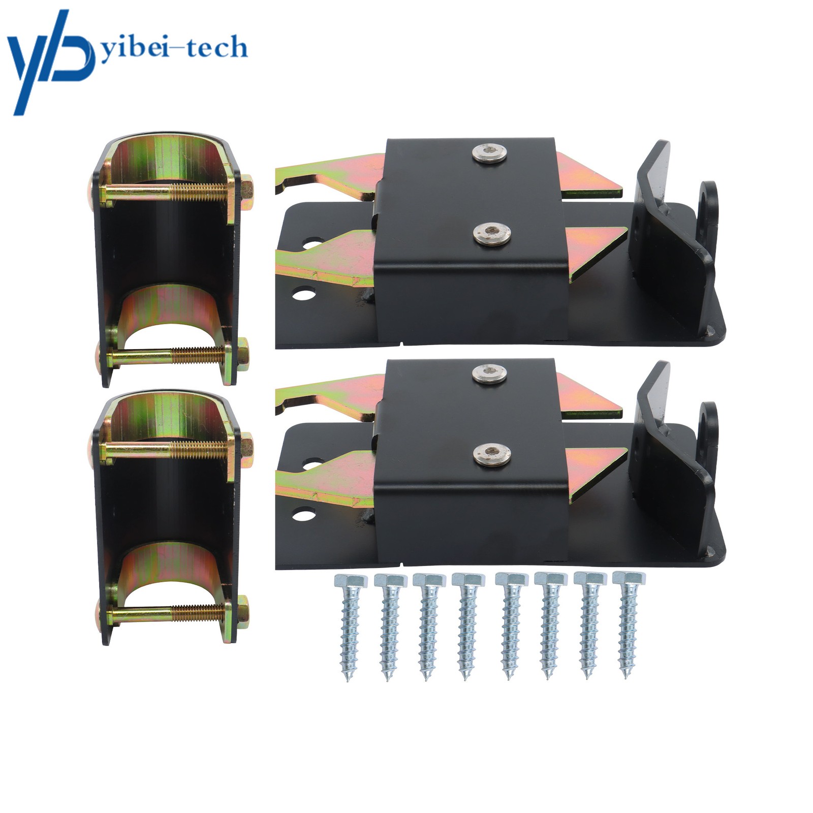 2 PK Farm Gate Latch Metal Gate 2"–2 3/4" Post W/Mounting Screw Heavy Duty 2 Way