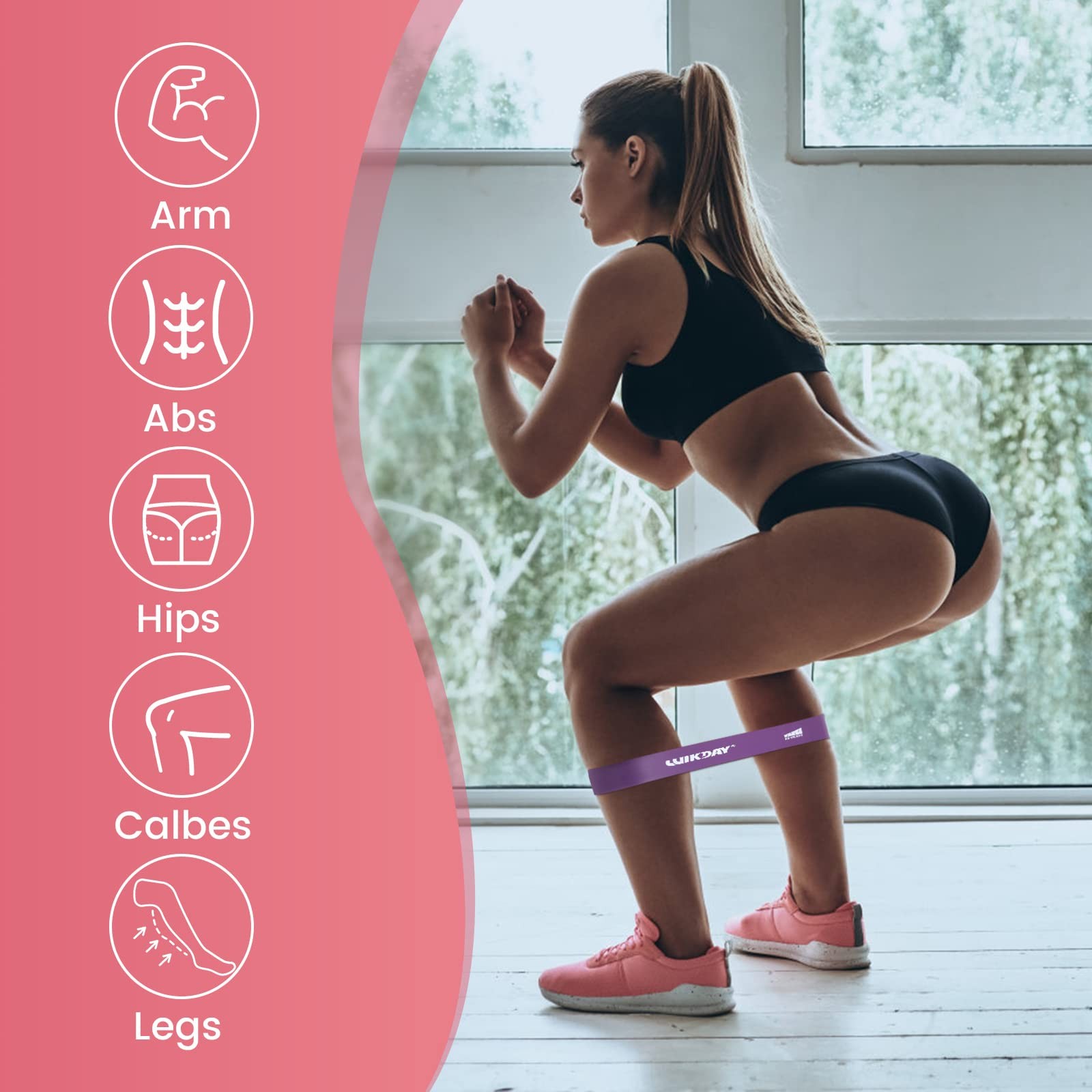Resistance Bands for Working Out Exercise Loop Bands Workout Bands Set for Me...