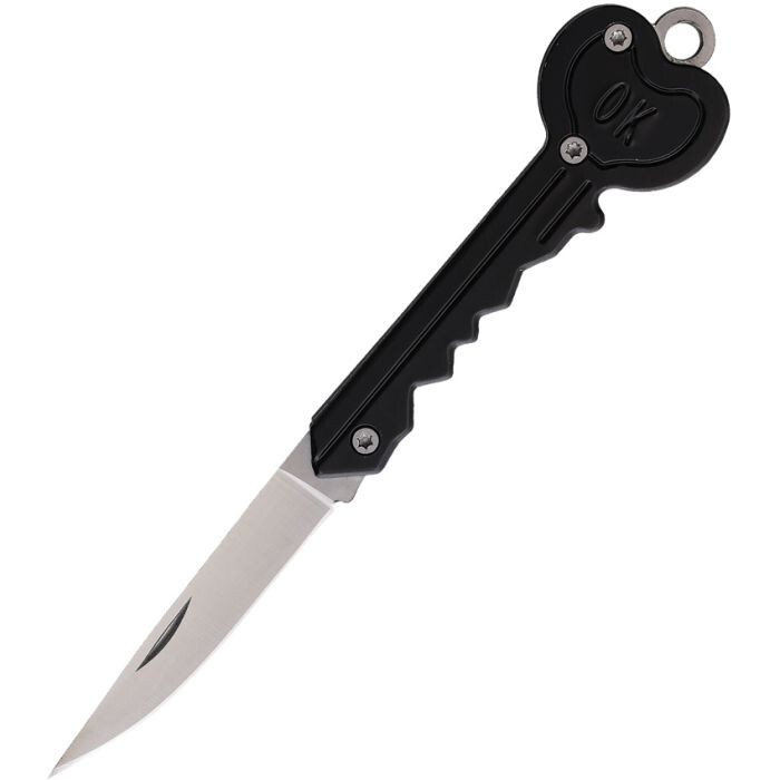 Novelty Cutlery Tools Folding Knife 2" Stainless Steel Construction Key-Shaped