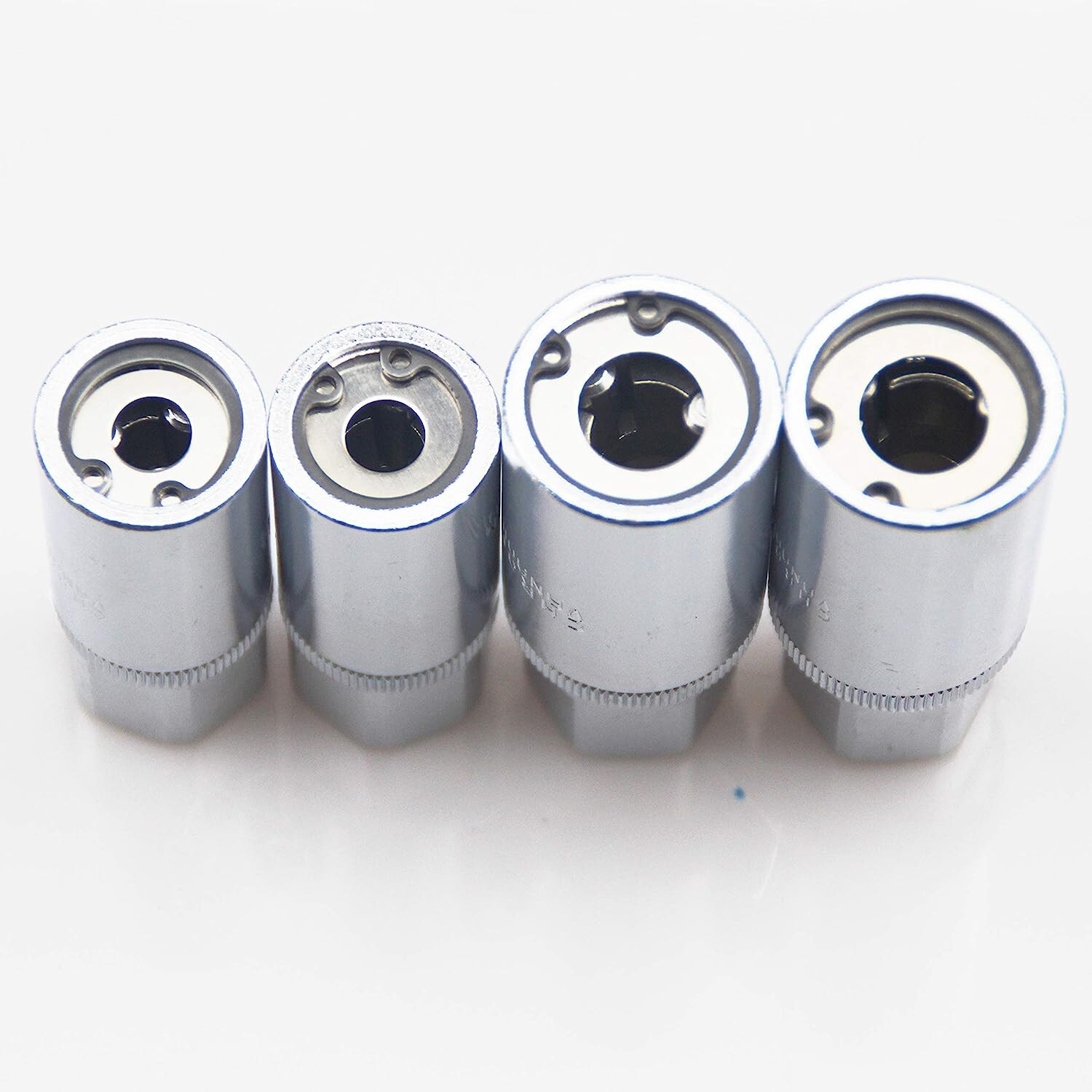 4pc Socket Stud Screw Extractor Remover Installer 6, 8,10,12mm w/Roller Bearing