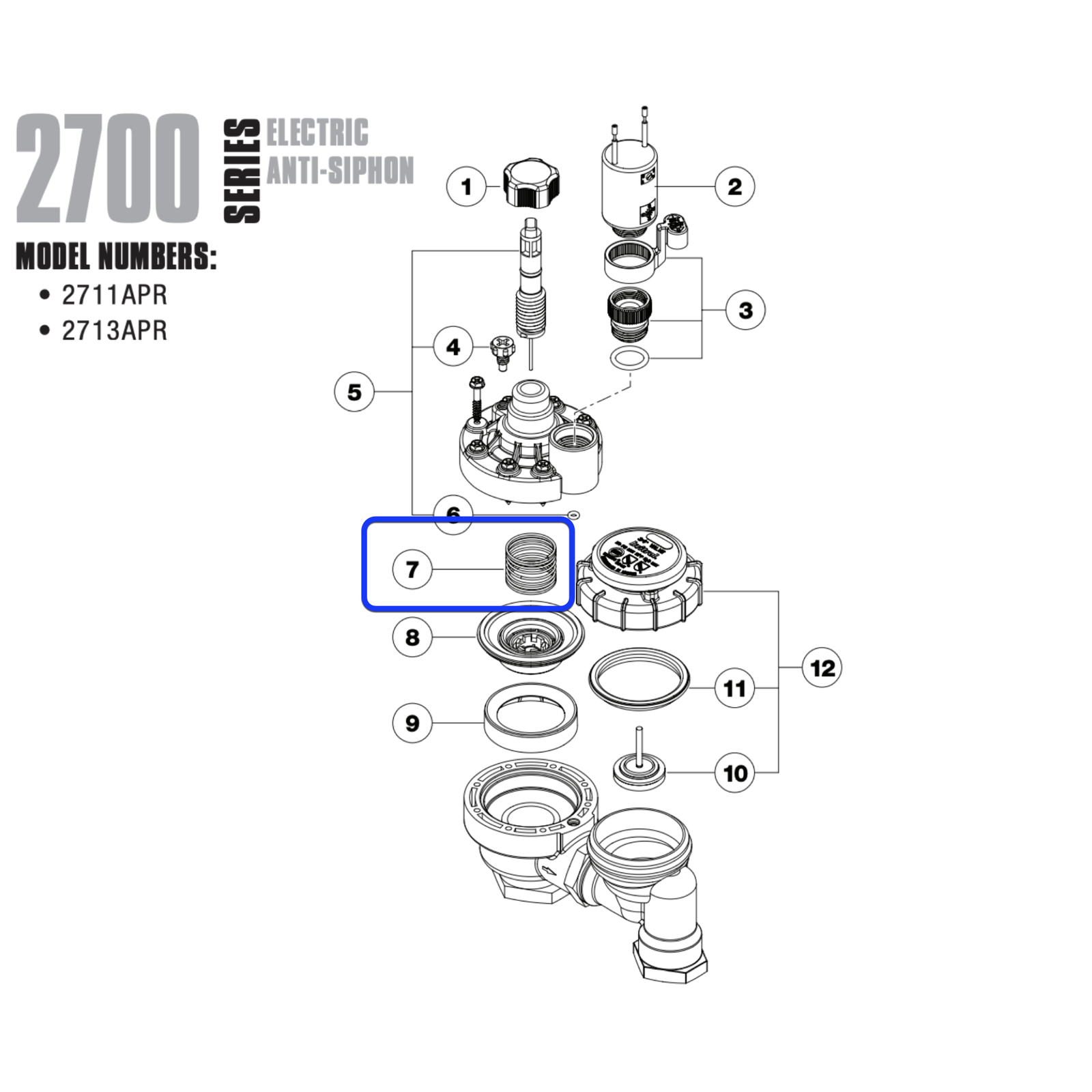 Irritrol Valve Diaphragm Spring