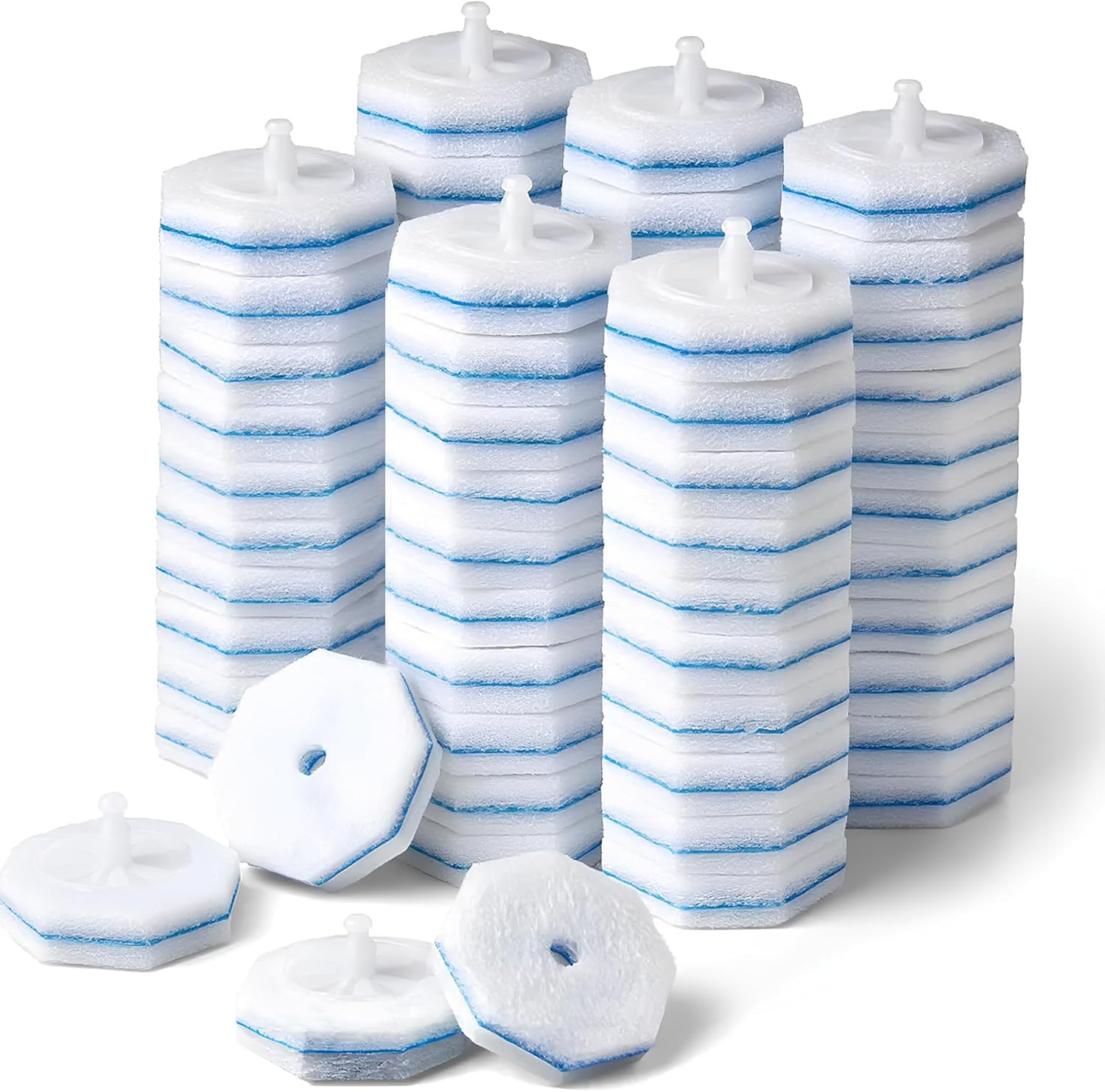 60 Pack Wand Refills Compatible with Clorox Toilet Brushes, Instant Foam Cleanin