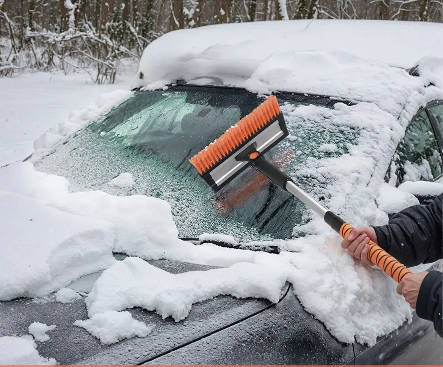 Snow Removal Brush Car Ice Scraper 5 In 1 Snow Brush Car Ice Scraper