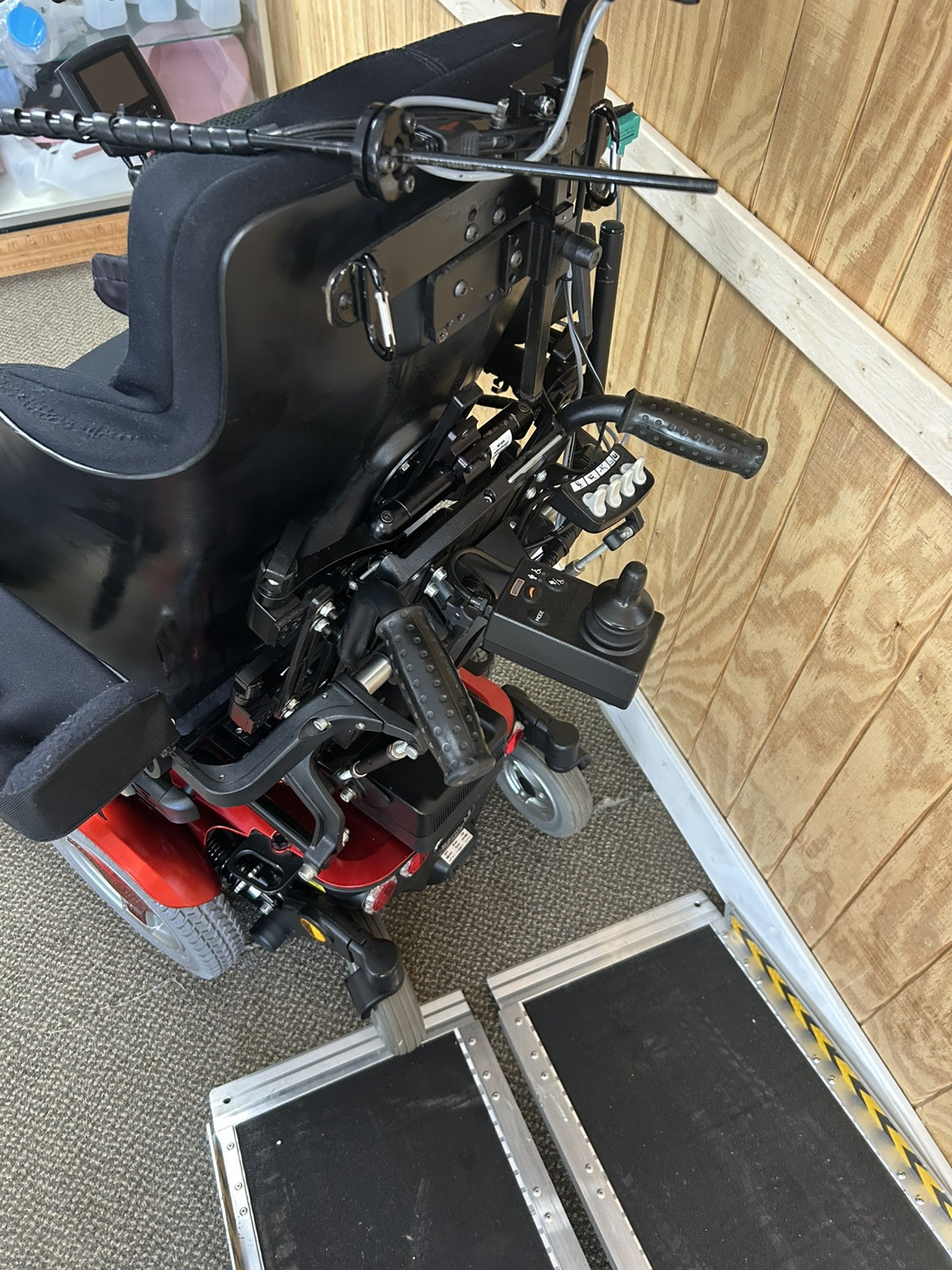 Permobil M300 Power Wheelchair with chin control, Tilt/rec. Elevate leg20” x 18”