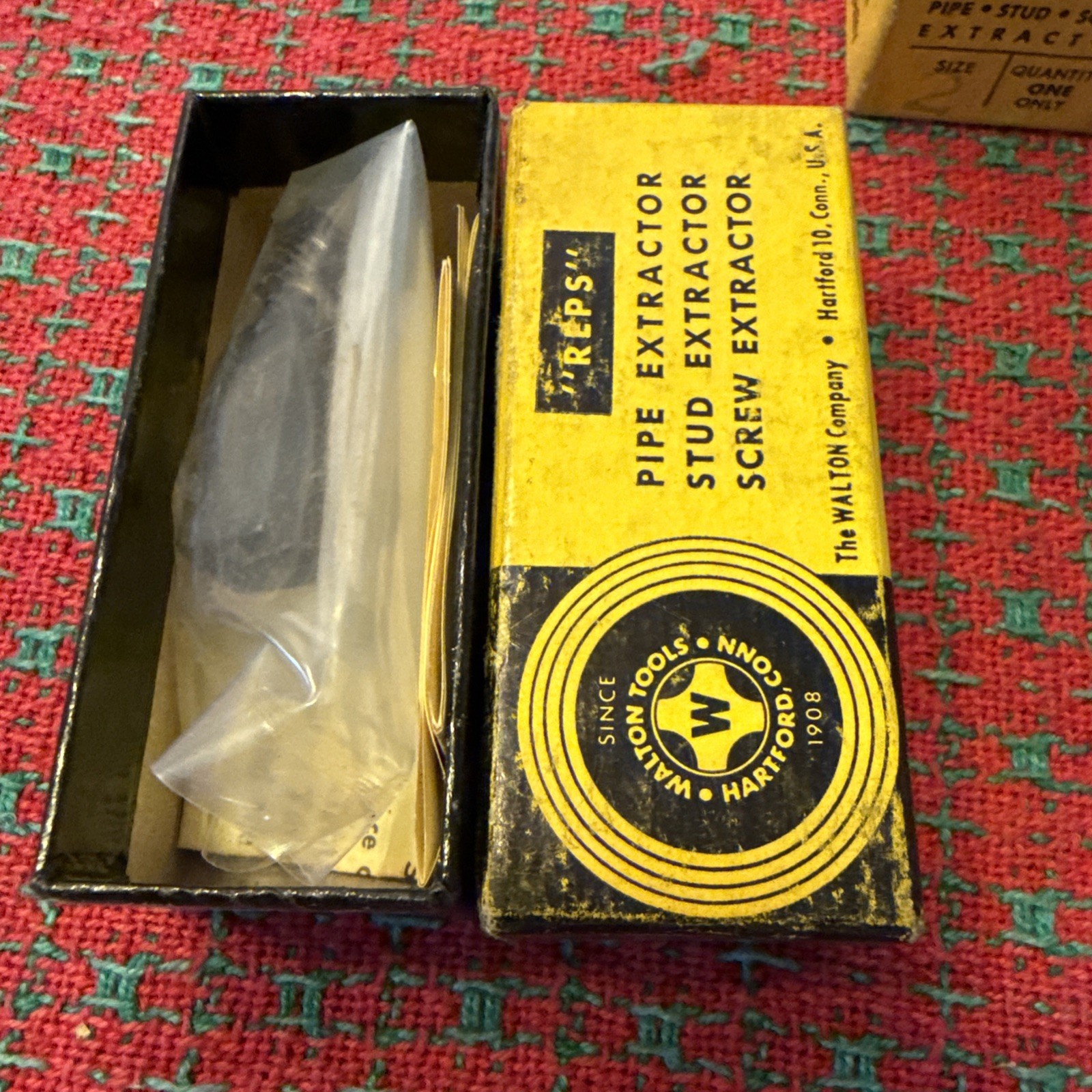 Reps #2 Pipe & Bolt Extractor Walton 50002 1/4" Pipe NPT 1/2" Bolt USA Walton