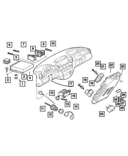 Genuine Mopar 2003-2006 Dodge Sprinter 2500 Front Battery Terminal 5133372AA